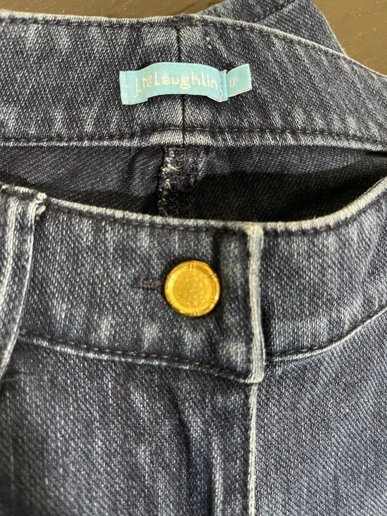 J. McLaughlin Dark Blue Skinny Jeans size 0 - Picture 3 of 5
